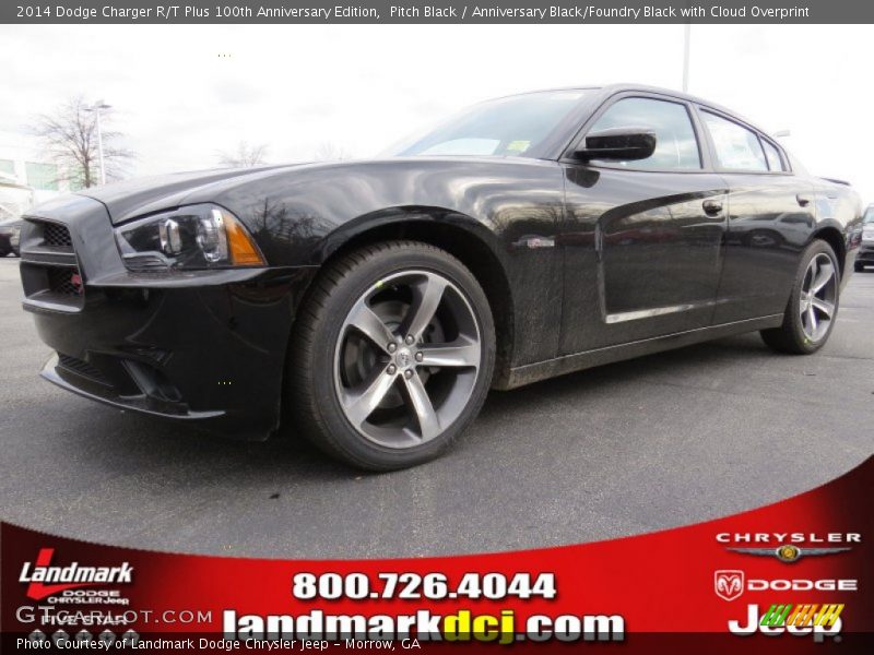 Pitch Black / Anniversary Black/Foundry Black with Cloud Overprint 2014 Dodge Charger R/T Plus 100th Anniversary Edition