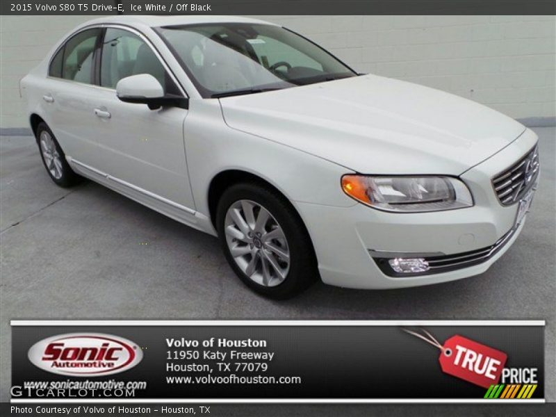 Ice White / Off Black 2015 Volvo S80 T5 Drive-E