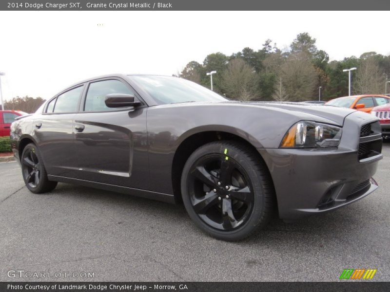 Granite Crystal Metallic / Black 2014 Dodge Charger SXT