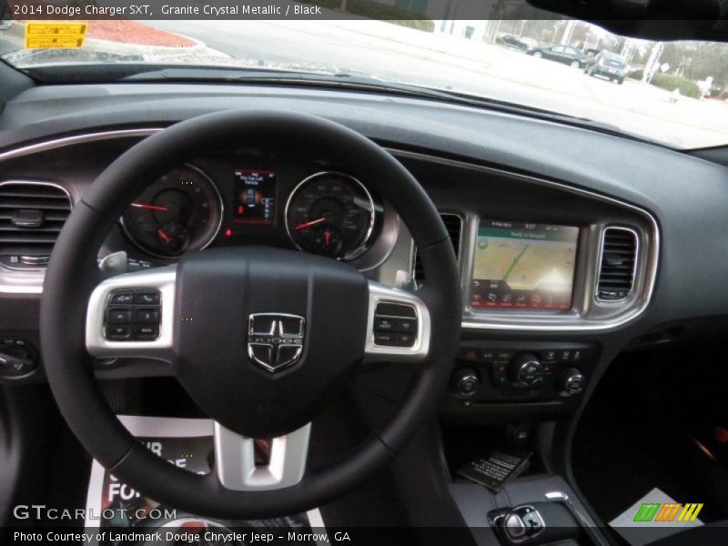 Granite Crystal Metallic / Black 2014 Dodge Charger SXT