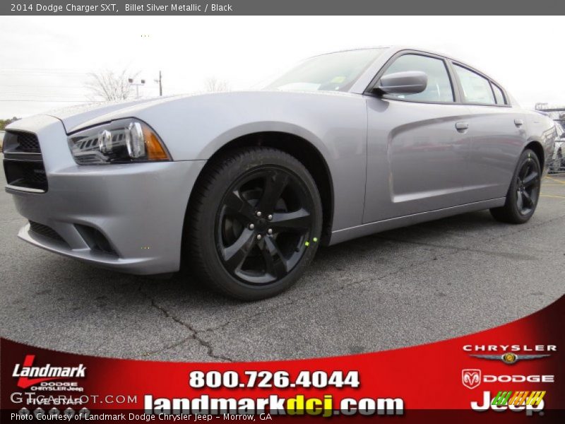 Billet Silver Metallic / Black 2014 Dodge Charger SXT
