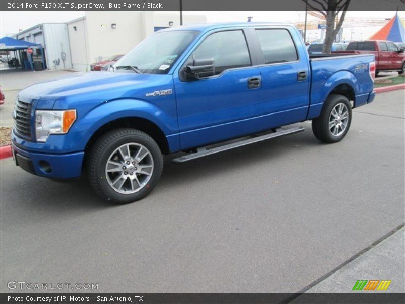 Blue Flame / Black 2014 Ford F150 XLT SuperCrew