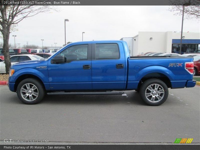 Blue Flame / Black 2014 Ford F150 XLT SuperCrew