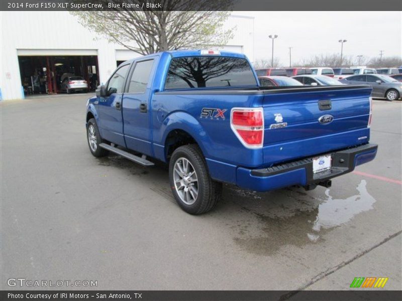 Blue Flame / Black 2014 Ford F150 XLT SuperCrew
