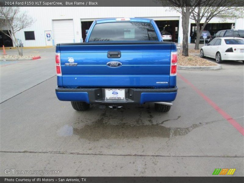 Blue Flame / Black 2014 Ford F150 XLT SuperCrew
