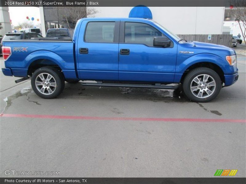 Blue Flame / Black 2014 Ford F150 XLT SuperCrew