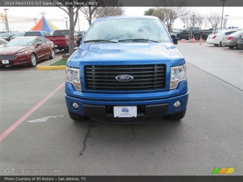 Blue Flame / Black 2014 Ford F150 XLT SuperCrew