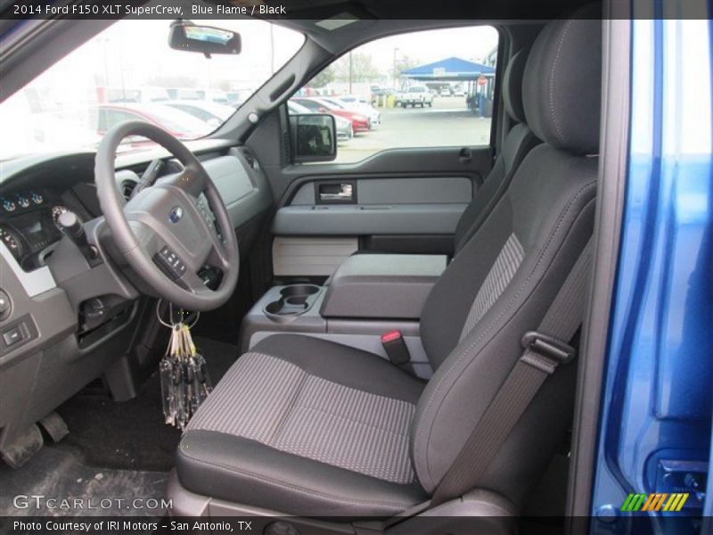 Blue Flame / Black 2014 Ford F150 XLT SuperCrew