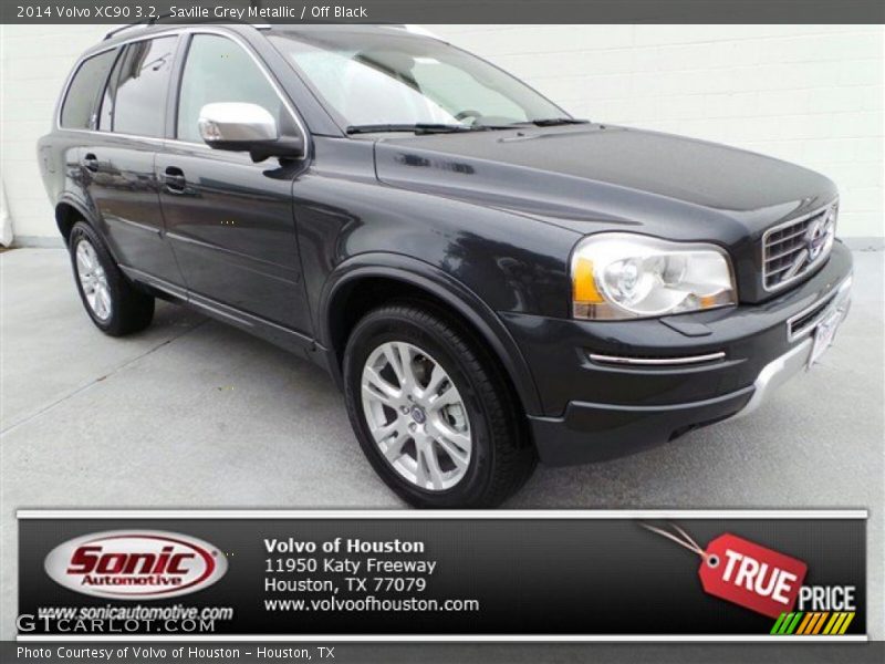 Saville Grey Metallic / Off Black 2014 Volvo XC90 3.2