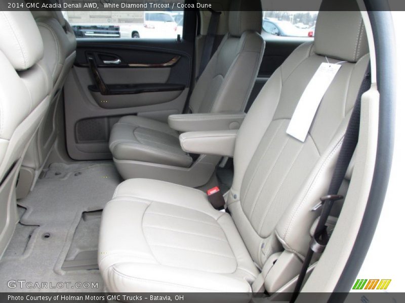 White Diamond Tricoat / Cocoa Dune 2014 GMC Acadia Denali AWD