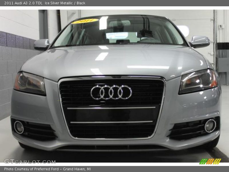 Ice Silver Metallic / Black 2011 Audi A3 2.0 TDI
