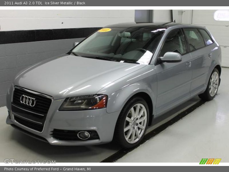 Ice Silver Metallic / Black 2011 Audi A3 2.0 TDI