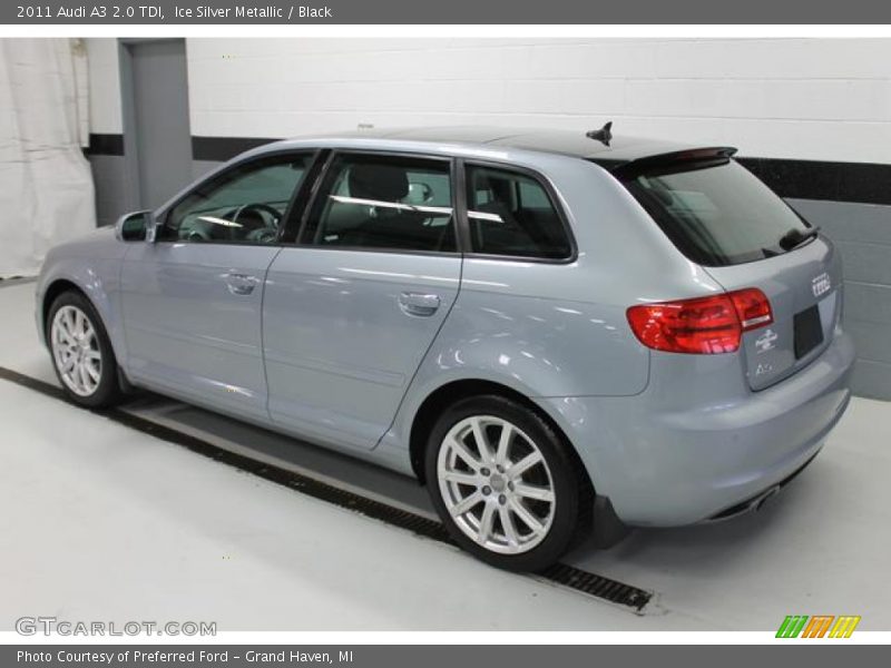 Ice Silver Metallic / Black 2011 Audi A3 2.0 TDI