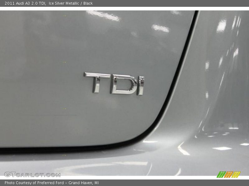 Ice Silver Metallic / Black 2011 Audi A3 2.0 TDI