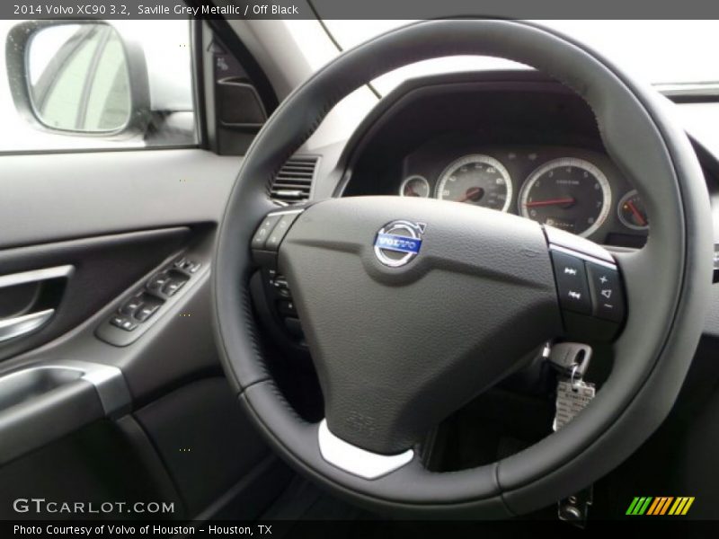 Saville Grey Metallic / Off Black 2014 Volvo XC90 3.2