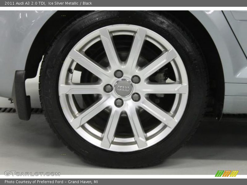 Ice Silver Metallic / Black 2011 Audi A3 2.0 TDI