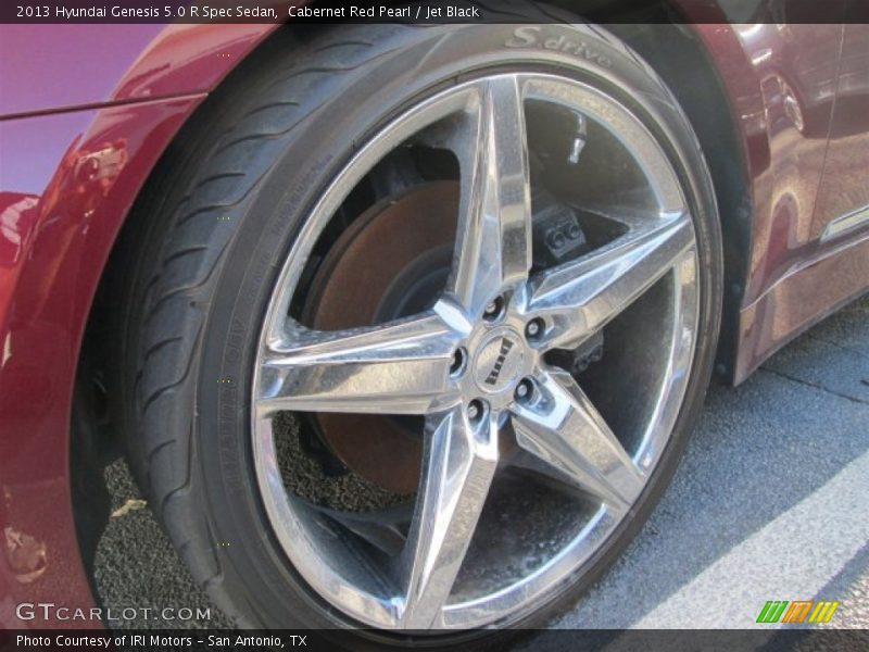 Cabernet Red Pearl / Jet Black 2013 Hyundai Genesis 5.0 R Spec Sedan