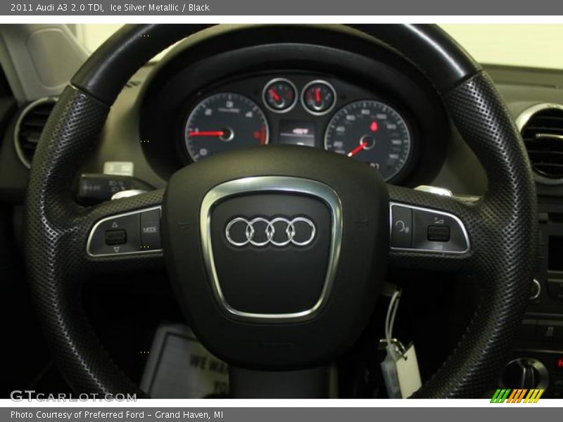Ice Silver Metallic / Black 2011 Audi A3 2.0 TDI