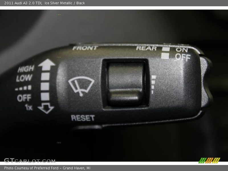 Ice Silver Metallic / Black 2011 Audi A3 2.0 TDI