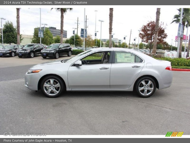 Silver Moon / Graystone 2014 Acura TSX Technology Sedan