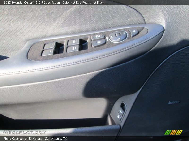 Cabernet Red Pearl / Jet Black 2013 Hyundai Genesis 5.0 R Spec Sedan