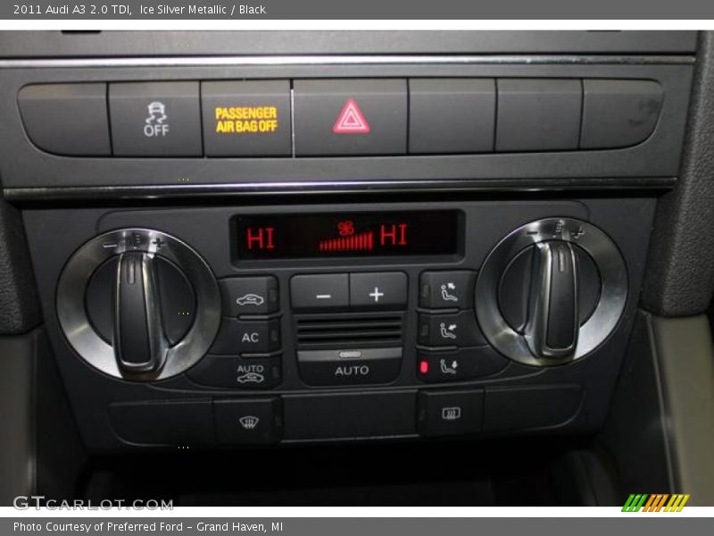 Ice Silver Metallic / Black 2011 Audi A3 2.0 TDI
