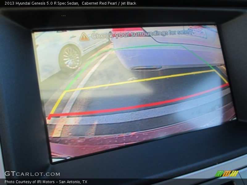 Cabernet Red Pearl / Jet Black 2013 Hyundai Genesis 5.0 R Spec Sedan