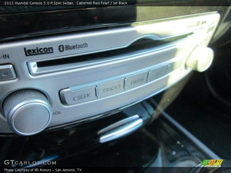Cabernet Red Pearl / Jet Black 2013 Hyundai Genesis 5.0 R Spec Sedan