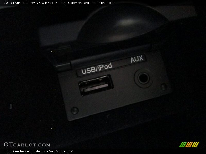 Cabernet Red Pearl / Jet Black 2013 Hyundai Genesis 5.0 R Spec Sedan