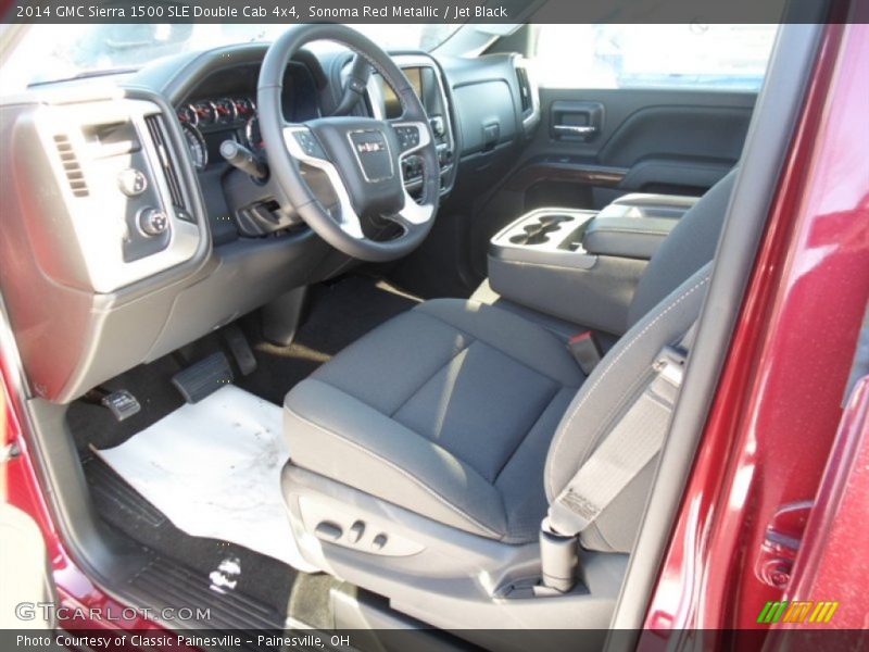 Sonoma Red Metallic / Jet Black 2014 GMC Sierra 1500 SLE Double Cab 4x4