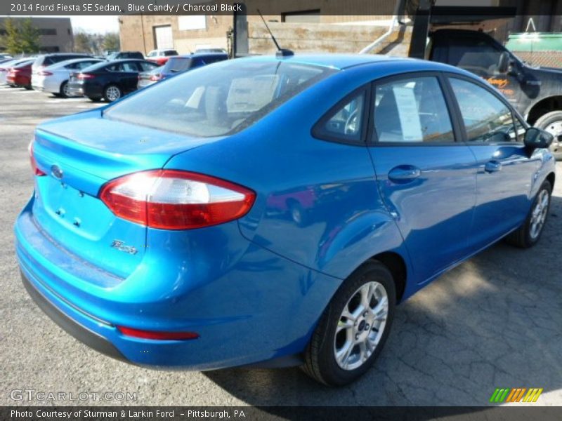 Blue Candy / Charcoal Black 2014 Ford Fiesta SE Sedan