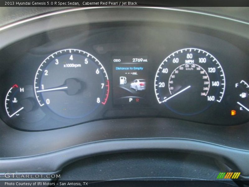 Cabernet Red Pearl / Jet Black 2013 Hyundai Genesis 5.0 R Spec Sedan