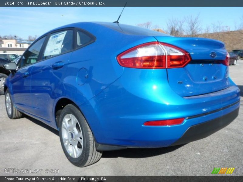 Blue Candy / Charcoal Black 2014 Ford Fiesta SE Sedan