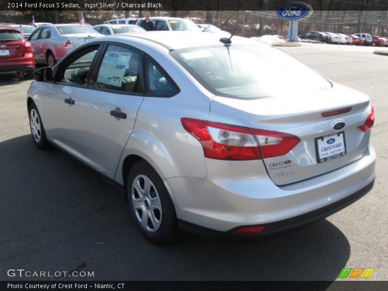 Ingot Silver / Charcoal Black 2014 Ford Focus S Sedan