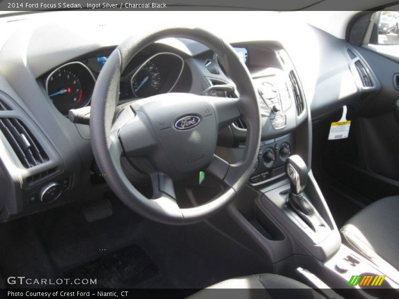 Ingot Silver / Charcoal Black 2014 Ford Focus S Sedan