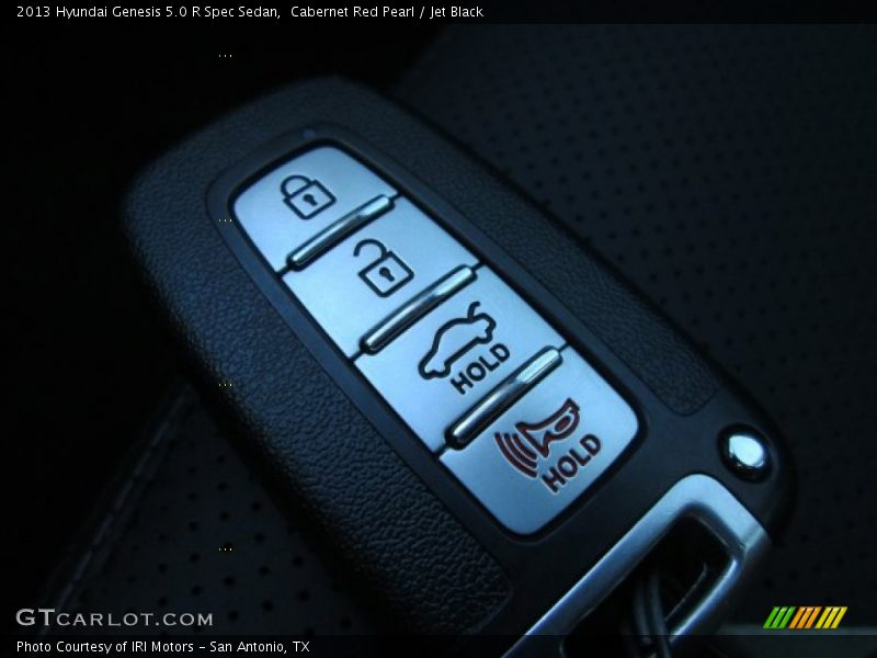 Cabernet Red Pearl / Jet Black 2013 Hyundai Genesis 5.0 R Spec Sedan