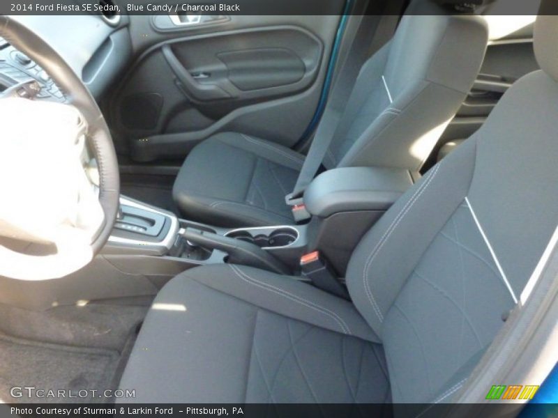 Blue Candy / Charcoal Black 2014 Ford Fiesta SE Sedan