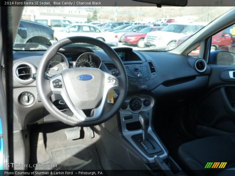 Blue Candy / Charcoal Black 2014 Ford Fiesta SE Sedan