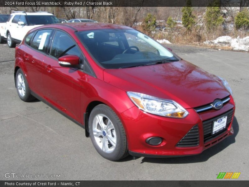 Ruby Red / Charcoal Black 2014 Ford Focus SE Hatchback