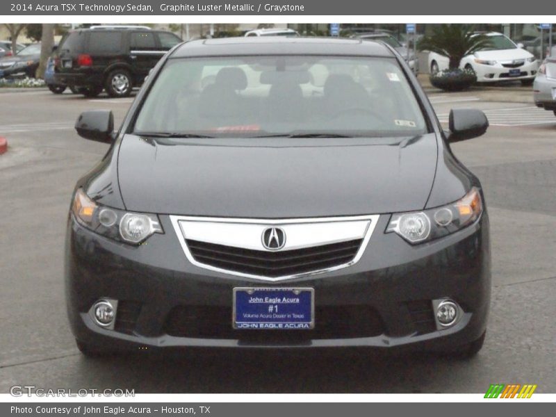 Graphite Luster Metallic / Graystone 2014 Acura TSX Technology Sedan