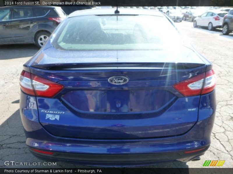 Deep Impact Blue / Charcoal Black 2014 Ford Fusion SE