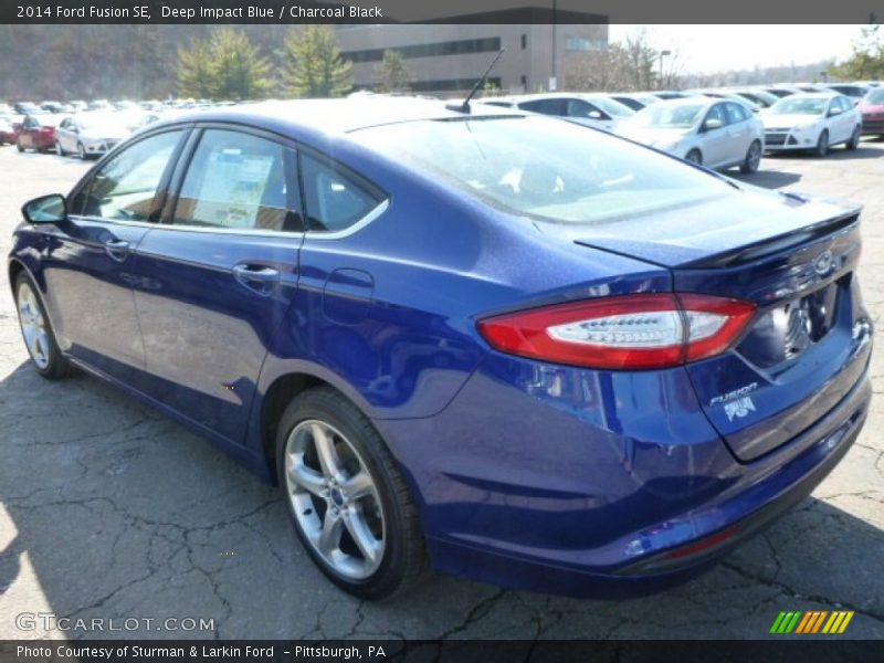 Deep Impact Blue / Charcoal Black 2014 Ford Fusion SE