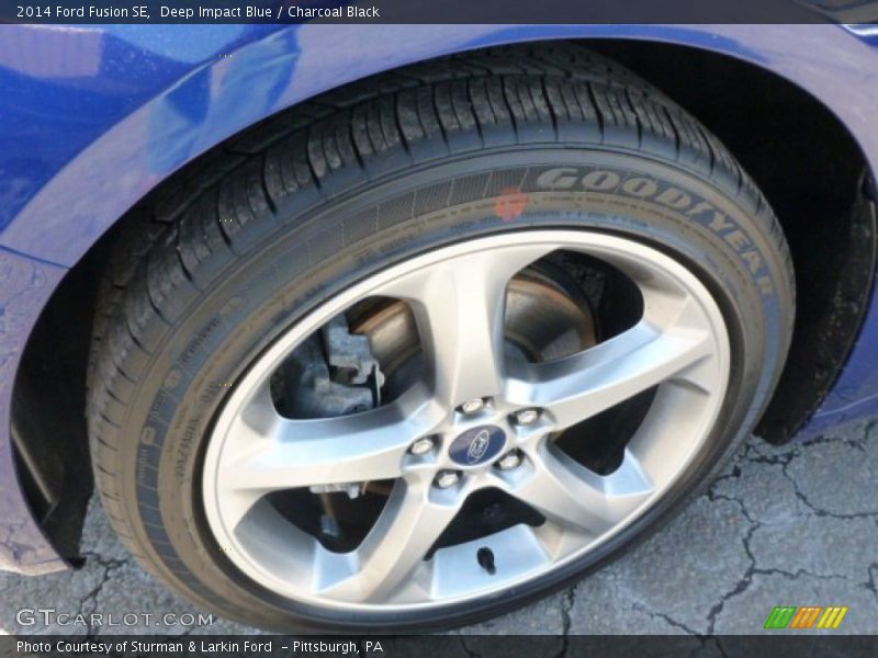 Deep Impact Blue / Charcoal Black 2014 Ford Fusion SE