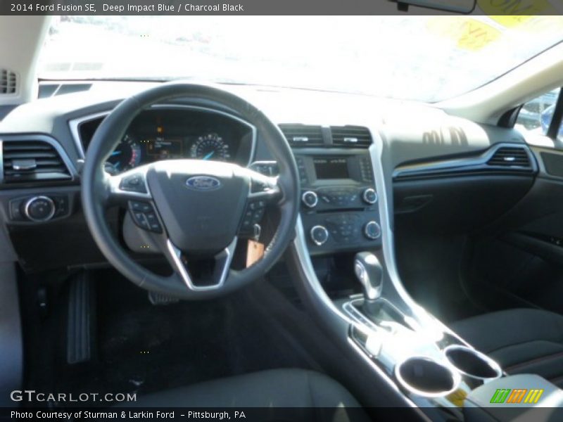Deep Impact Blue / Charcoal Black 2014 Ford Fusion SE