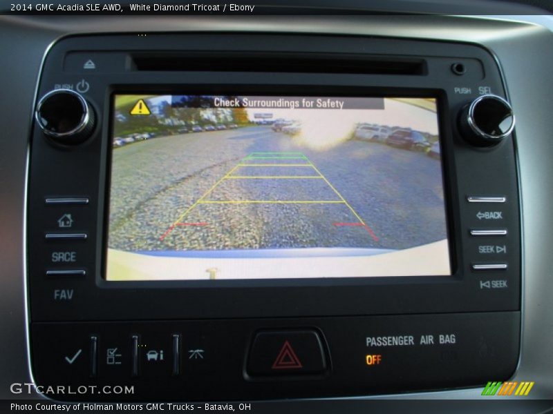 White Diamond Tricoat / Ebony 2014 GMC Acadia SLE AWD