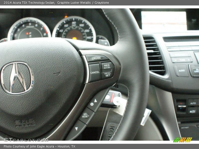 Graphite Luster Metallic / Graystone 2014 Acura TSX Technology Sedan