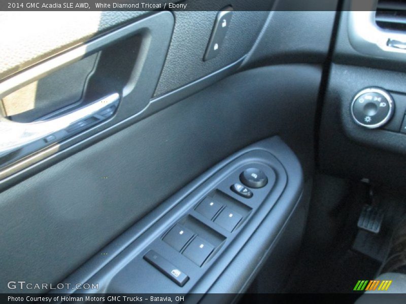 White Diamond Tricoat / Ebony 2014 GMC Acadia SLE AWD