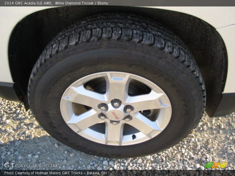 White Diamond Tricoat / Ebony 2014 GMC Acadia SLE AWD