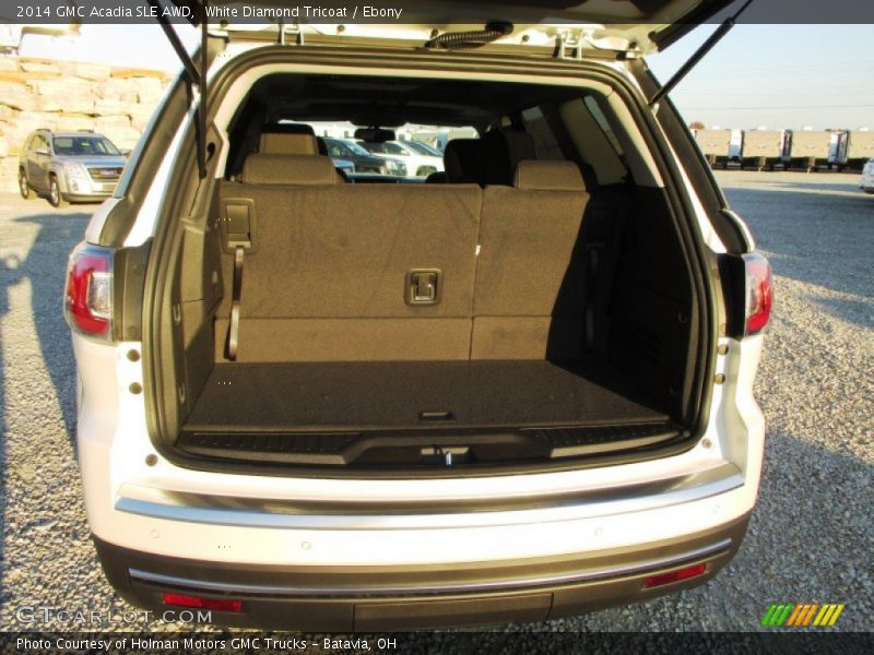White Diamond Tricoat / Ebony 2014 GMC Acadia SLE AWD