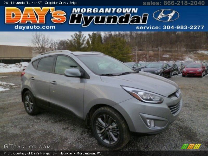 Graphite Gray / Beige 2014 Hyundai Tucson SE